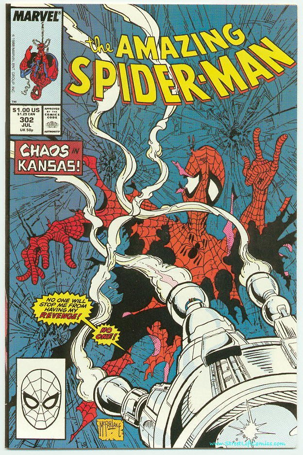 Image of Amazing Spider-Man 302 provided by StreetLifeComics.com