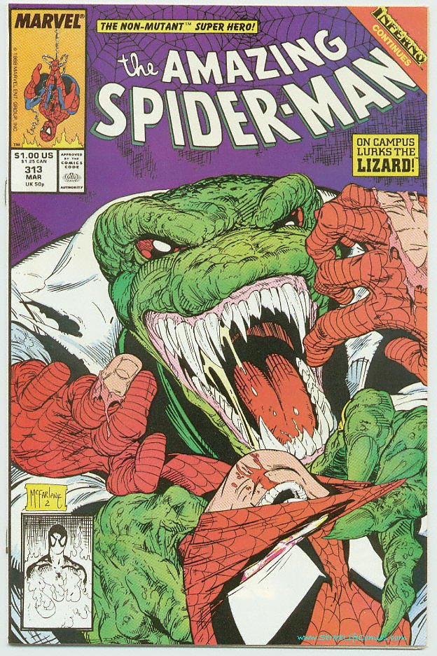 Image of Amazing Spider-Man 313 provided by StreetLifeComics.com