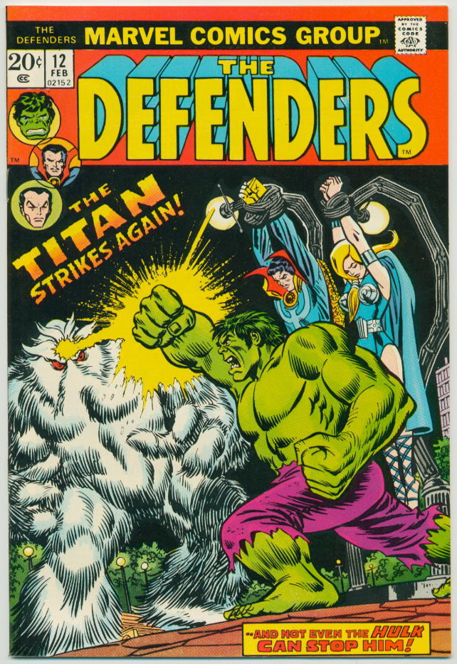 Image of Defenders 12 provided by StreetLifeComics.com
