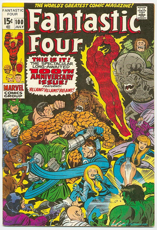 Image of Fantastic Four 100 provided by StreetLifeComics.com