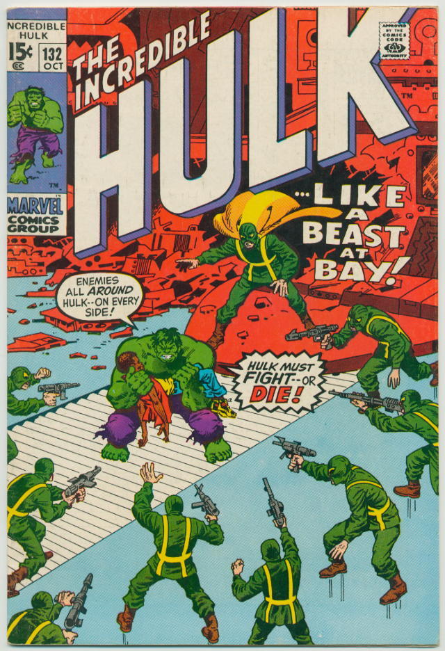 Image of Incredible Hulk 132 provided by StreetLifeComics.com