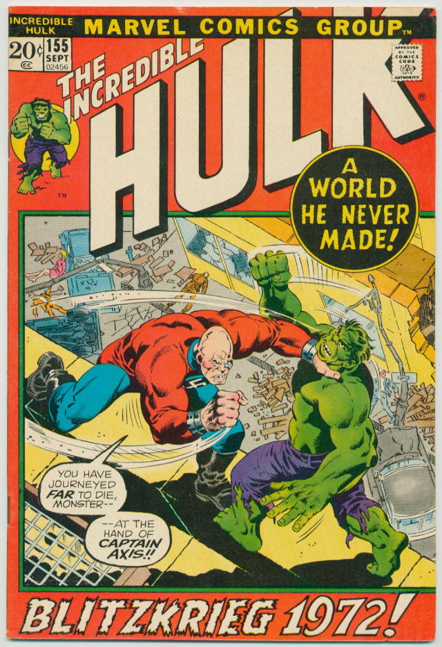 Image of Incredible Hulk 155 provided by StreetLifeComics.com