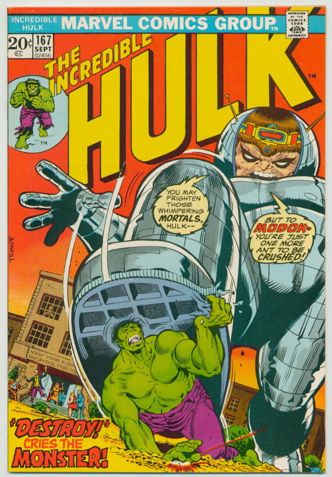 Image of Incredible Hulk 167 provided by StreetLifeComics.com
