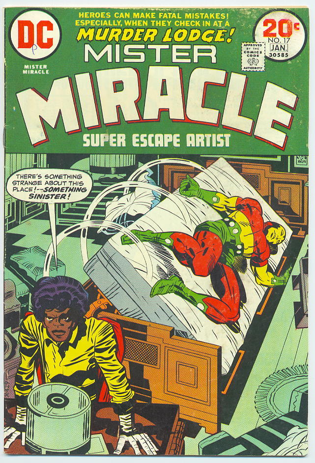 Image of Mister Miracle 17 provided by StreetLifeComics.com