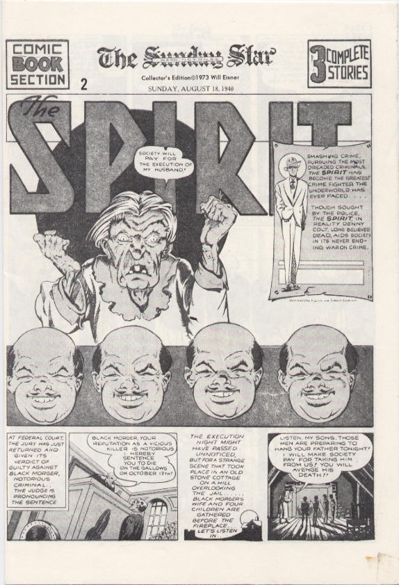 Image of The Spirit Weekly Part 2 provided by StreetLifeComics.com